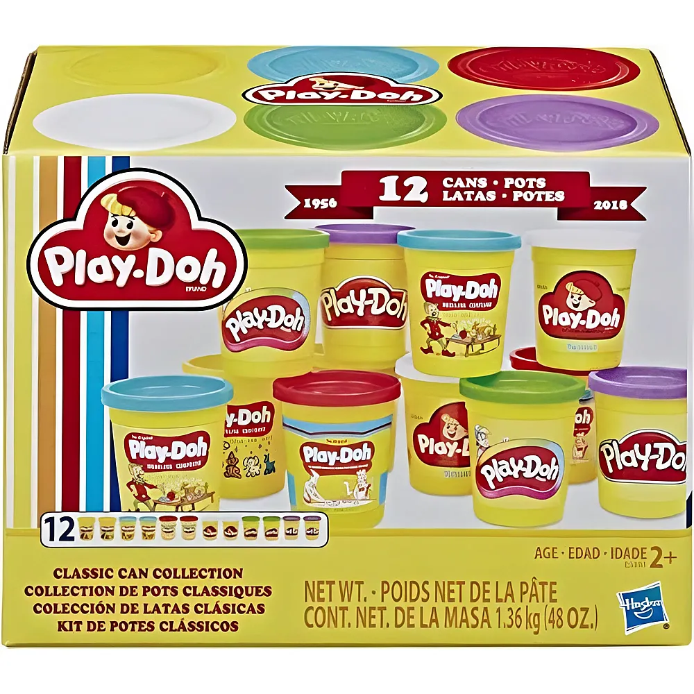 Play-Doh Classic Classic Collection - 12 Teile | Kneten & Formen