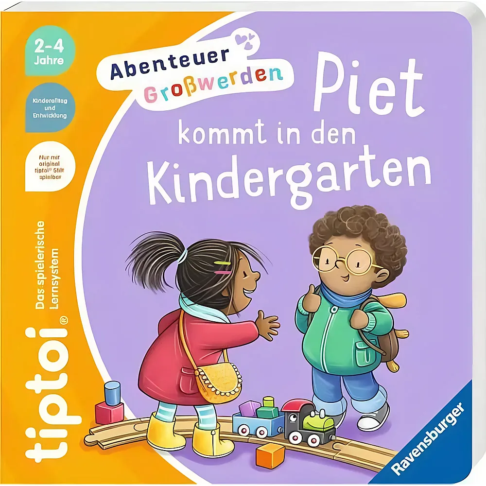 Ravensburger tiptoi Abenteuer Grosswerden: Piet kommt in den Kindergarten