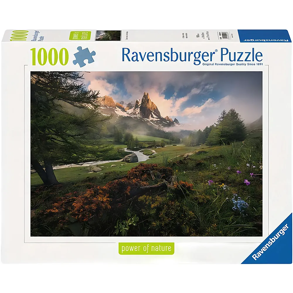 Ravensburger Puzzle Malerische Stimmung im Vall�e de la Clar�e, Franz�sischen Alpen - 1000 Teile