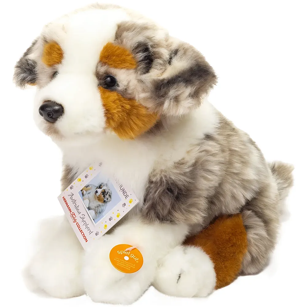 Teddy-Hermann Australian Shepherd Welpe sitzend - 22 cm