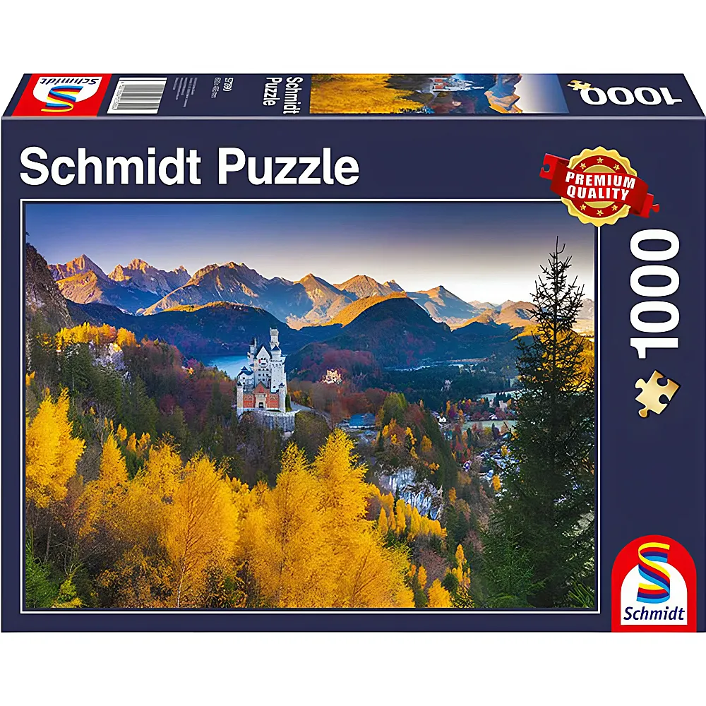 Schmidt Puzzle Herbstliches Neuschwanstein 1000Teile