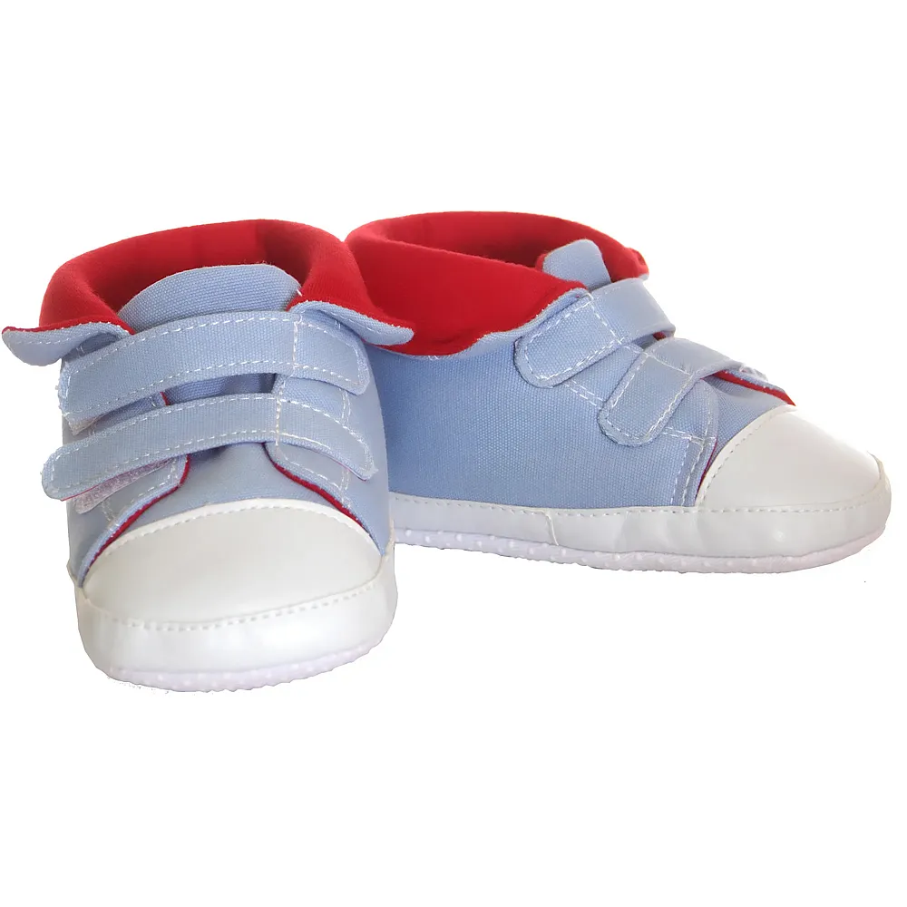 meinspielzeug - Living Puppets Schuhe blau / rot | Puppenkleider