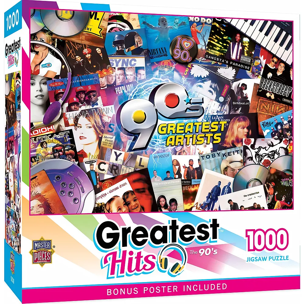 Master Pieces Puzzle Greatest Hits 90er Jahre - 1000 Teile