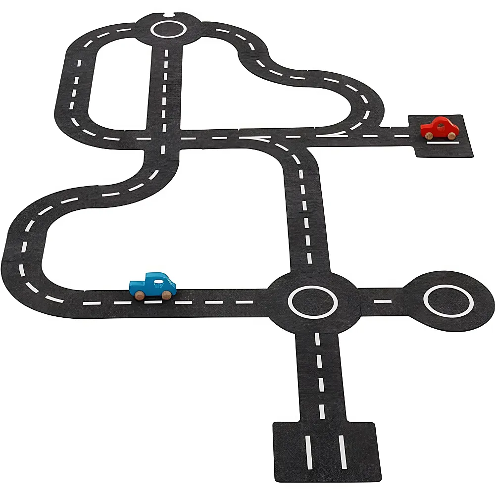 Goki Spielstrasse mit 2 Fahrzeugen | Spielesets