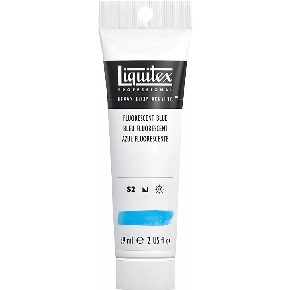Liquitex Lqx Prof. Heavy Body Acrylfarbe 59ml Tube Fluo Blau