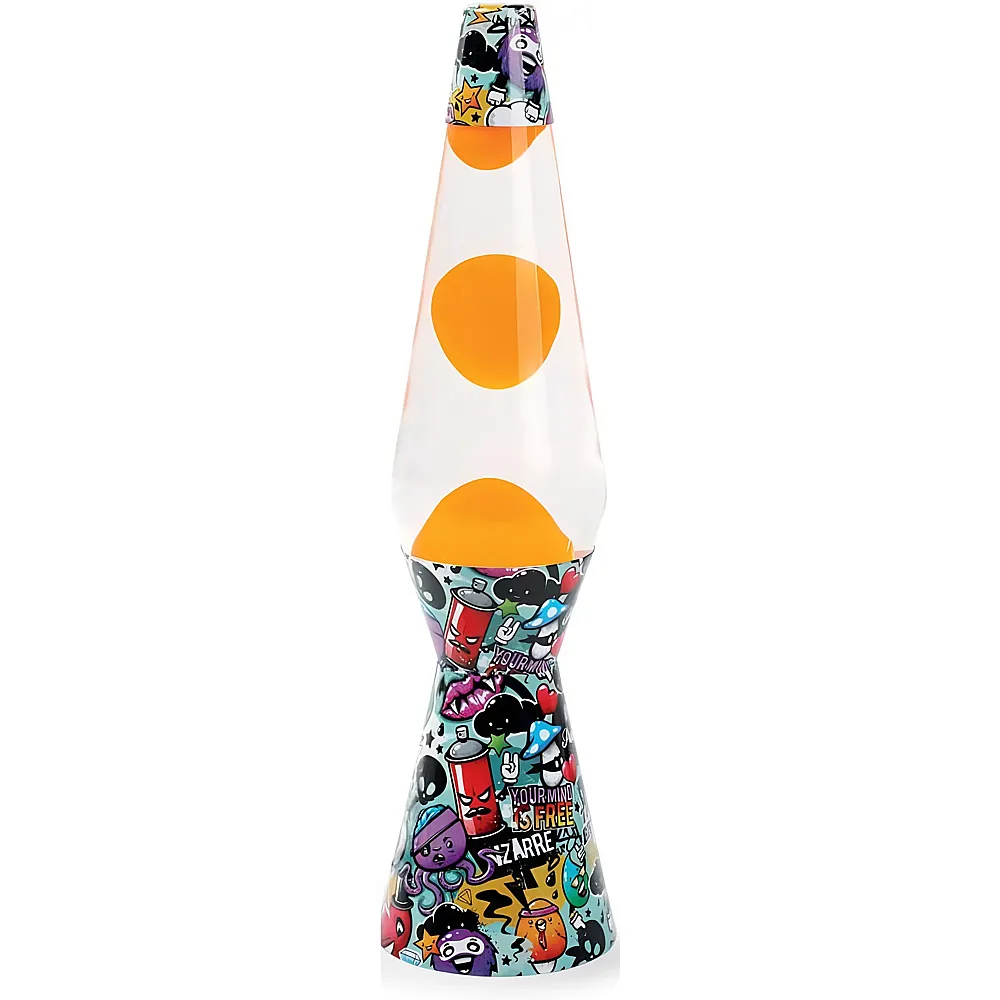 i-total Fl�ssige Lavalampe Graffiti - 40 cm