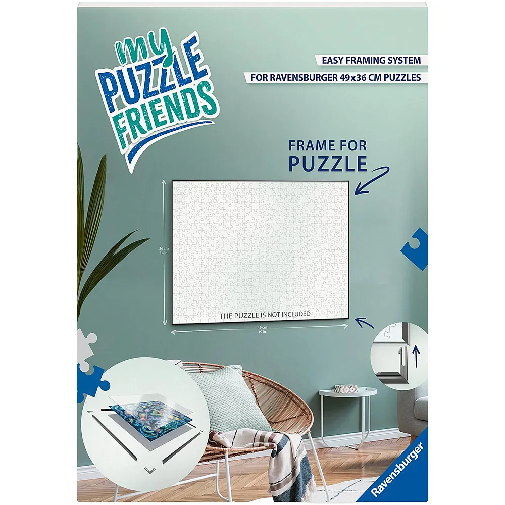 meinspielzeug - Ravensburger Puzzle Puzzle-Rahmen weiss - 500 Teile | Puzzlezubeh�r