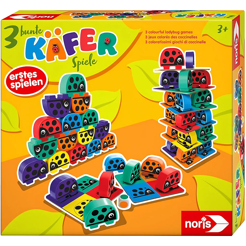 Noris 3 bunte K�ferspiele - 36 Teile