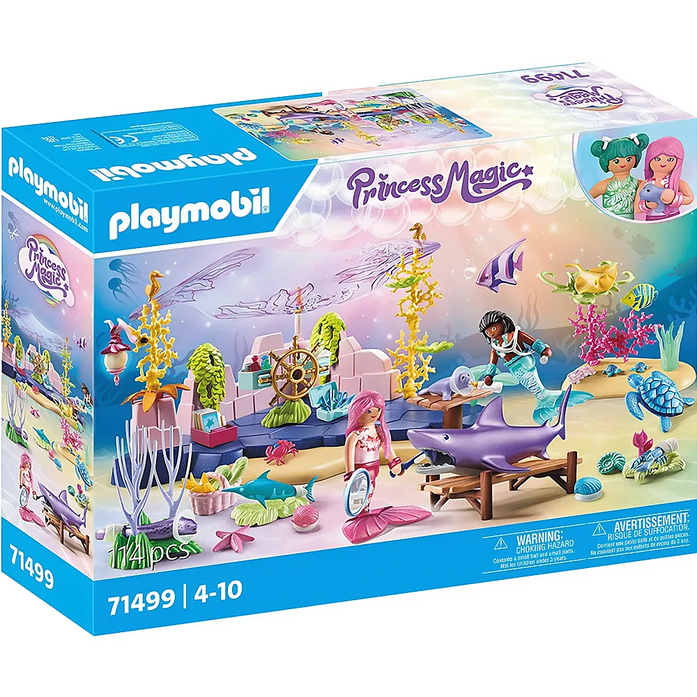 PLAYMOBIL Princess Magic Unterwasser-Tierpflege der Meeresbewohner 71499 | Elfen & Fabelwesen