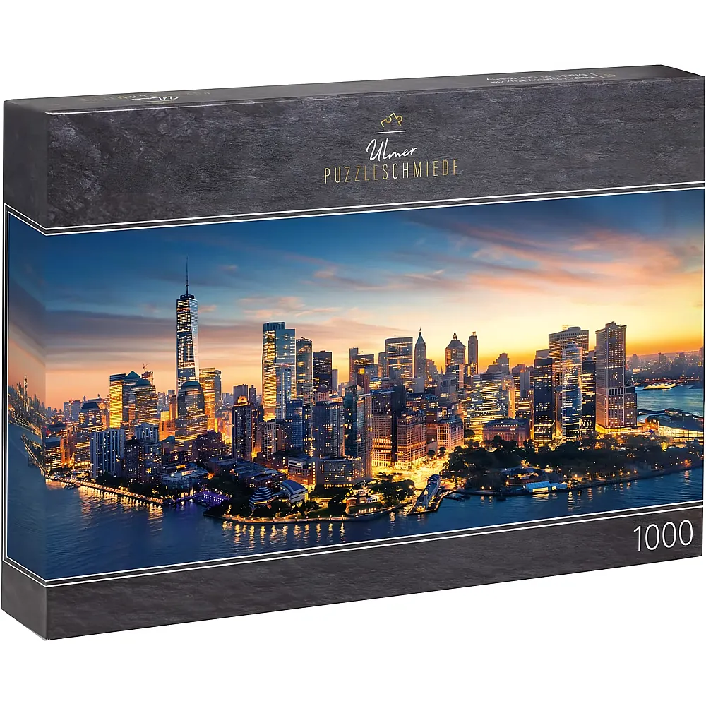 Ulmer Puzzleschmiede New York City Skyline im Sonnenaufgang - 1000 Teile | Puzzle 1000 Teile