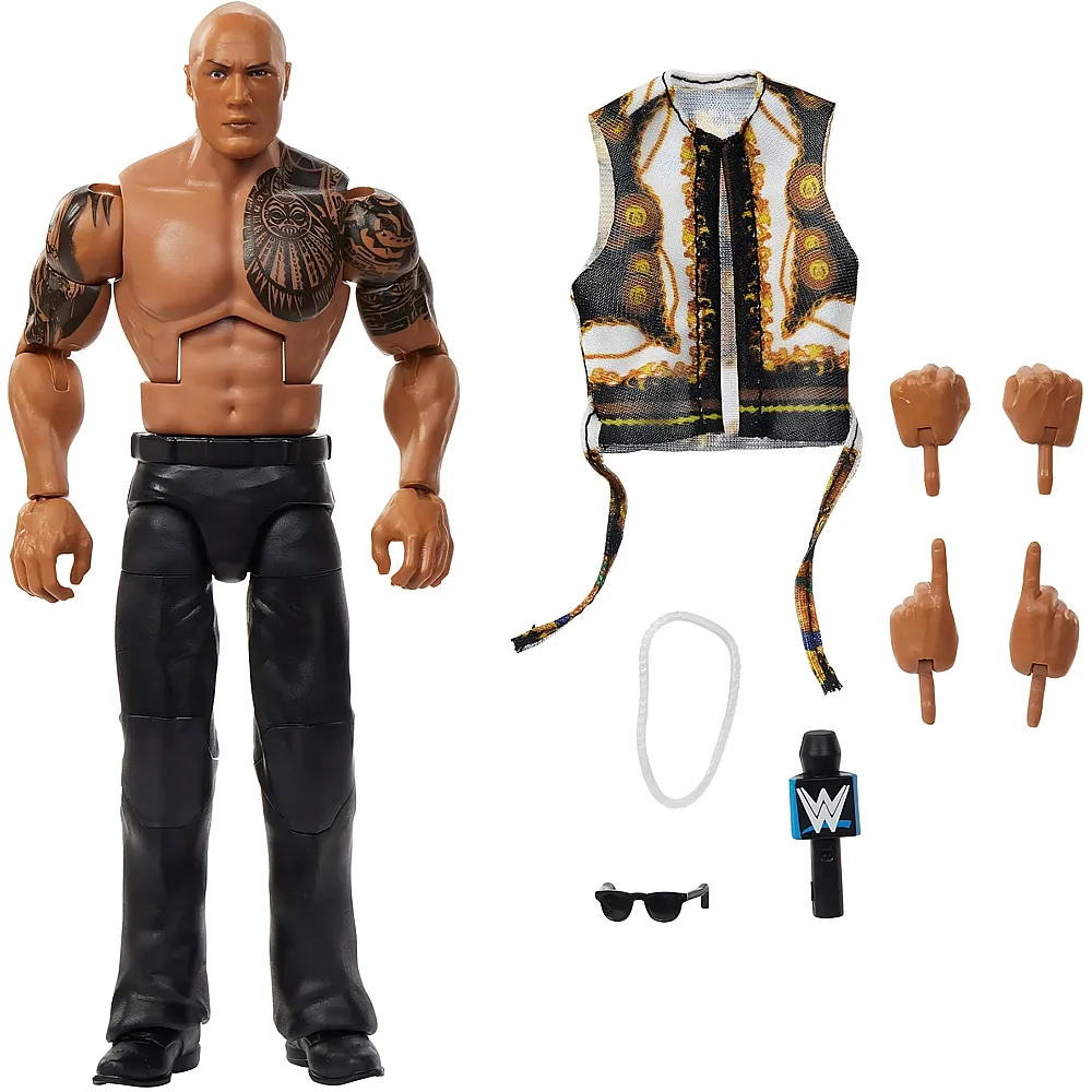 Mattel WWE Elite The Rock - 15 cm