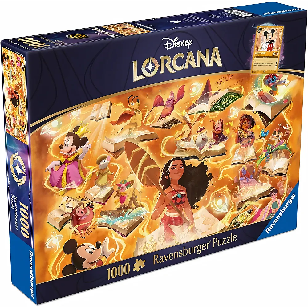 Ravensburger Puzzle Disney Lorcana - Glimmers of The Realm: Amber - 1000 Teile