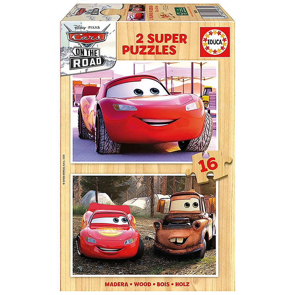 Educa Puzzle Disney Cars | Mehrfach-Puzzle