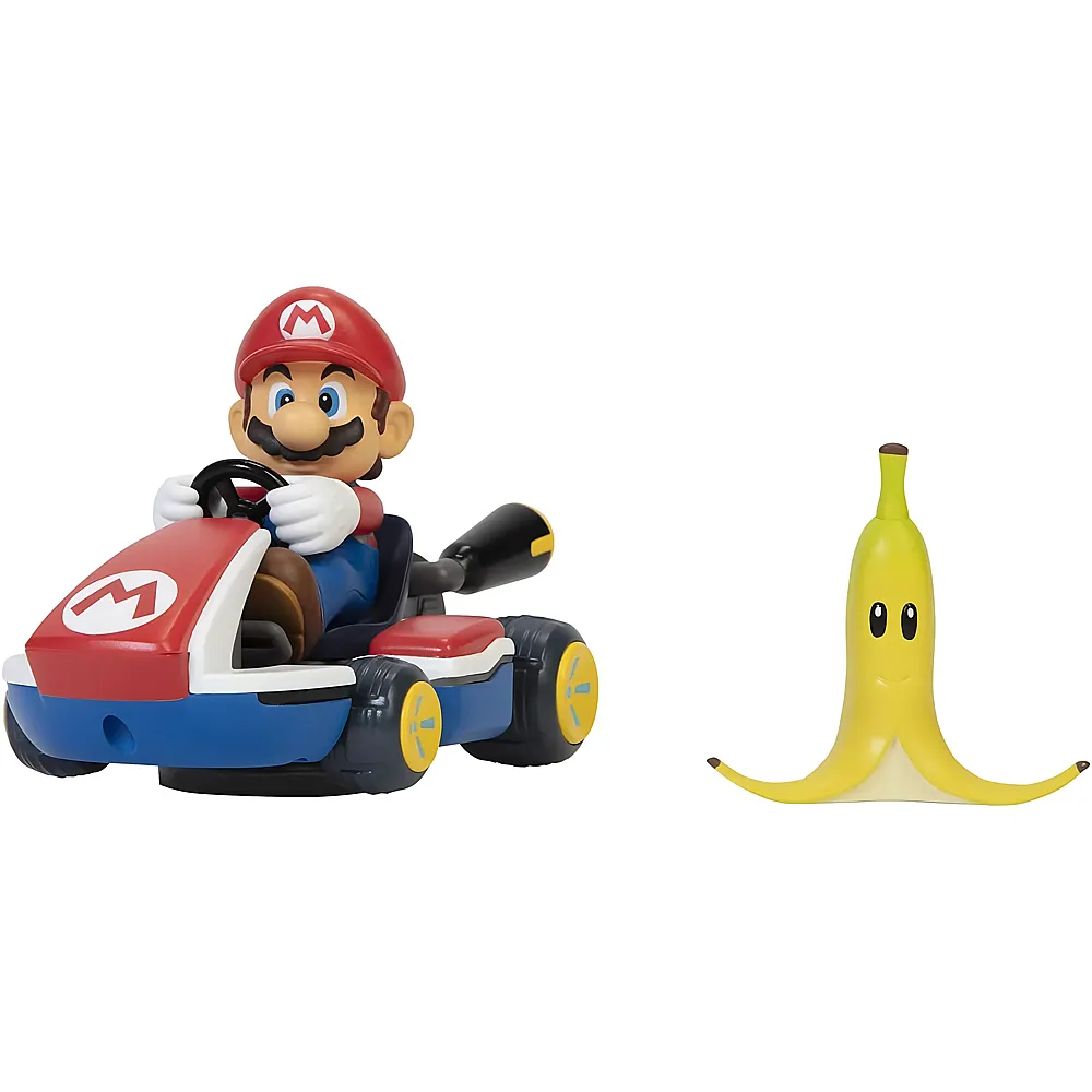 Jakks Pacific Nintendo Super Mario - Spin Out Mario Kart - 2-fach sortiert - 6 cm