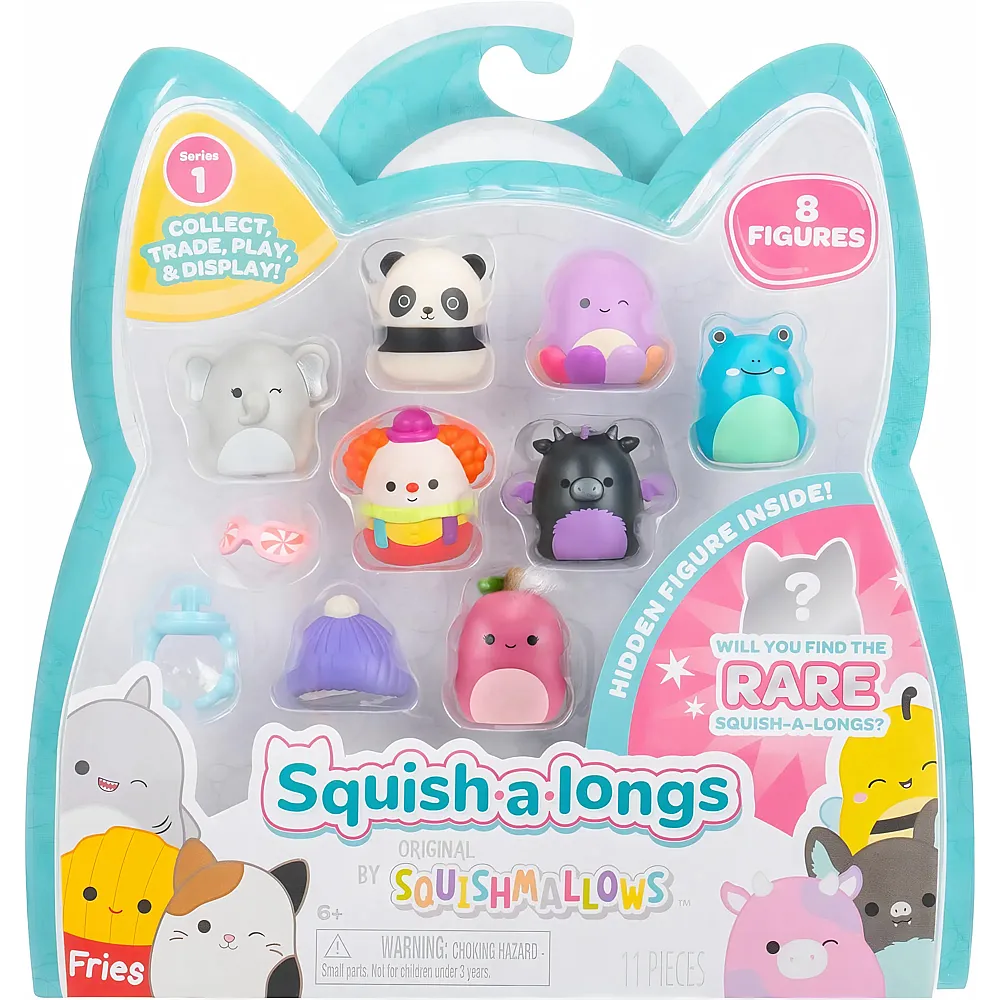 Squishmallows Squish-a-longs, Serie 1, Style 3 11Teile