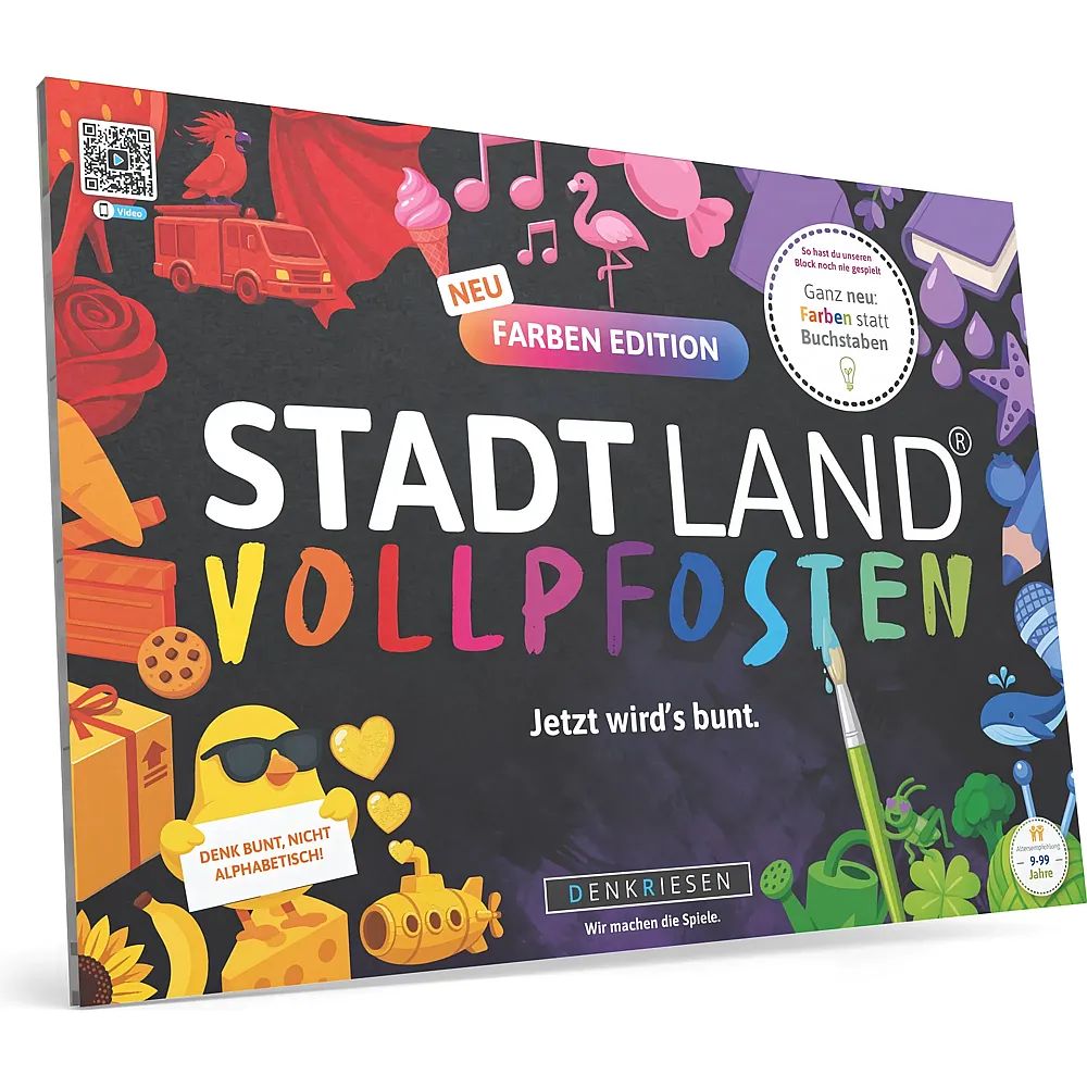Denkriesen Stadt Land Vollpfosten - A4 Block Farben Edition d