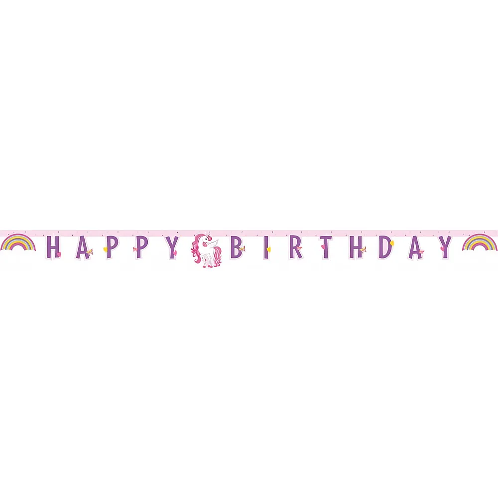 Procos Girlande Happy Birthday Einhorn - Suche