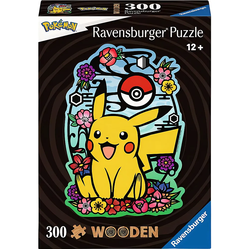 Ravensburger Puzzle Pokmon Wooden Pikachu 300Teile
