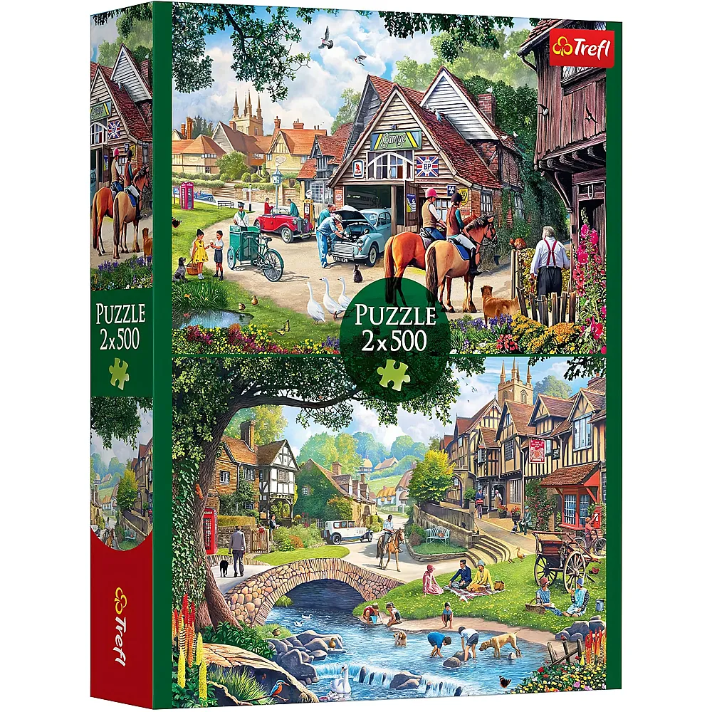 Trefl Puzzle 2in1 Idyllisches Landleben 500Teile