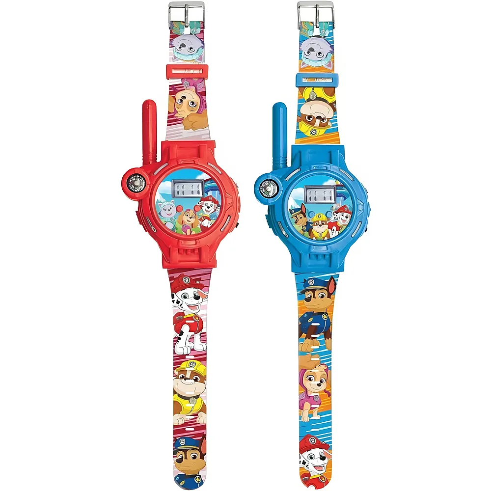 Lexibook Paw Patrol 2 Walky Talky Digitaluhren mit Kompass 200m Reichweite