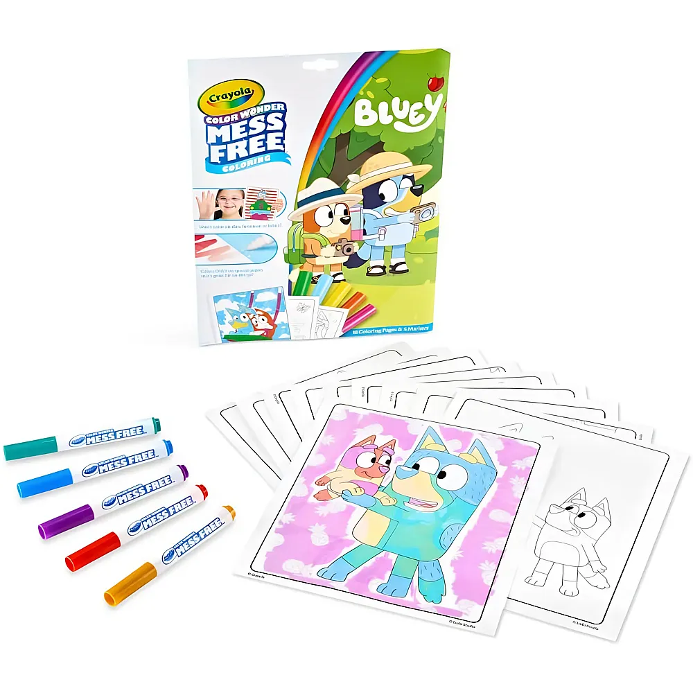 Crayola Color Wonder Bluey Malbuch