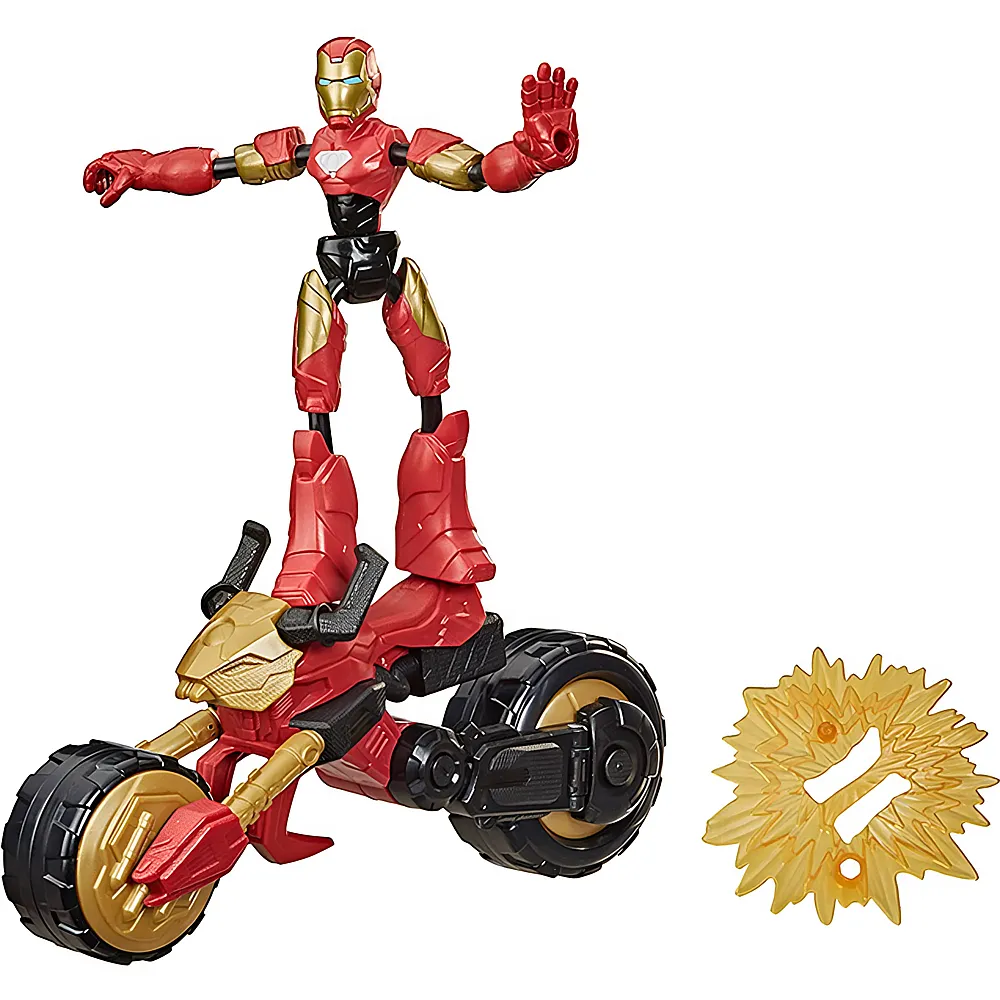 Hasbro Avengers Bend & Flex Flex Rider Iron Man 15cm
