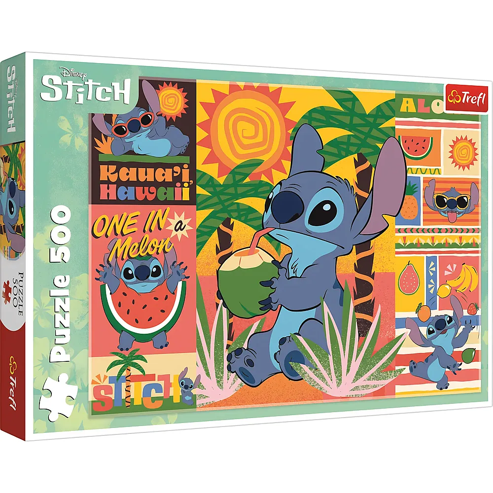 Trefl Puzzle Lilo & Stitch Urlaub mit Stitch 500Teile