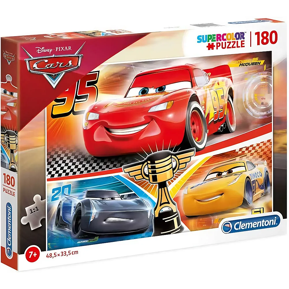 Clementoni Puzzle Supercolor Disney Cars 3 - 180 Teile