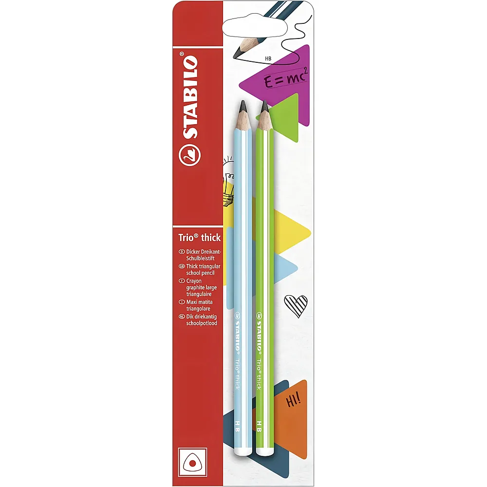 Stabilo Trio dick Bleistift HB 2er
