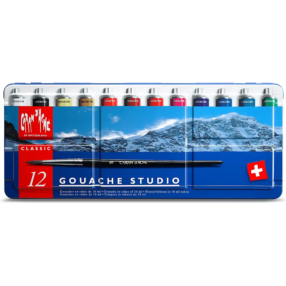 Caran d'Ache Classic Gouache Studio - 12 Teile