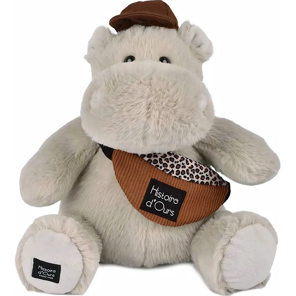 Doudou et Compagnie Hippo mit M�tze Beige - 20 cm