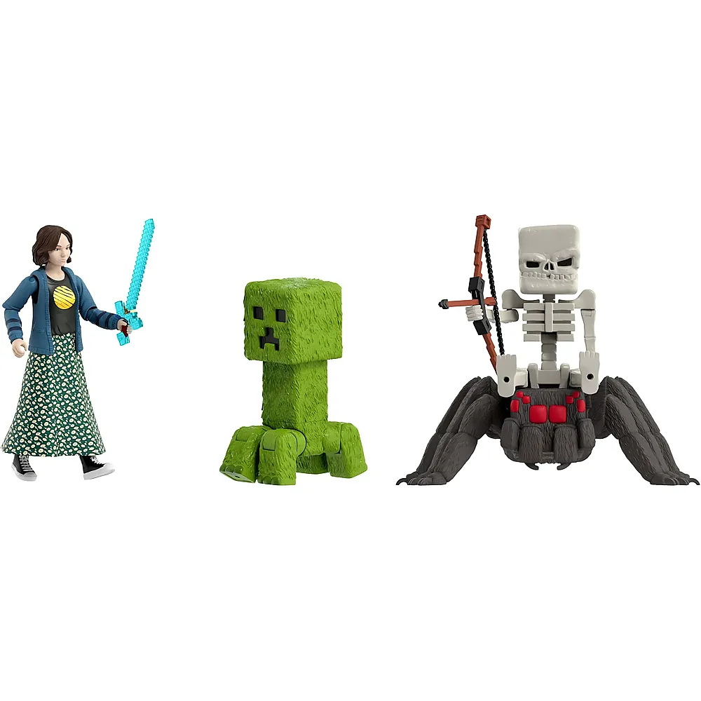 Mattel Minecraft Geschichtenset mit 4 Actionfiguren