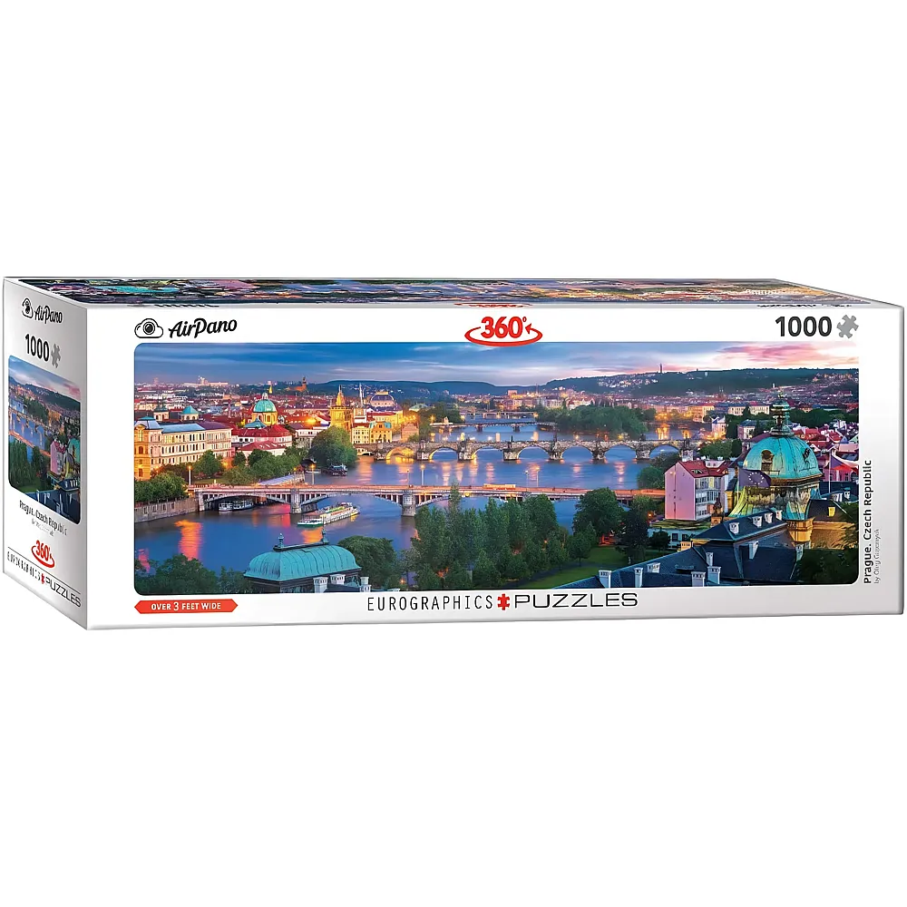 meinspielzeug - Eurographics Puzzle Prag im Abendlicht 1000Teile | Puzzle 1000 Teile