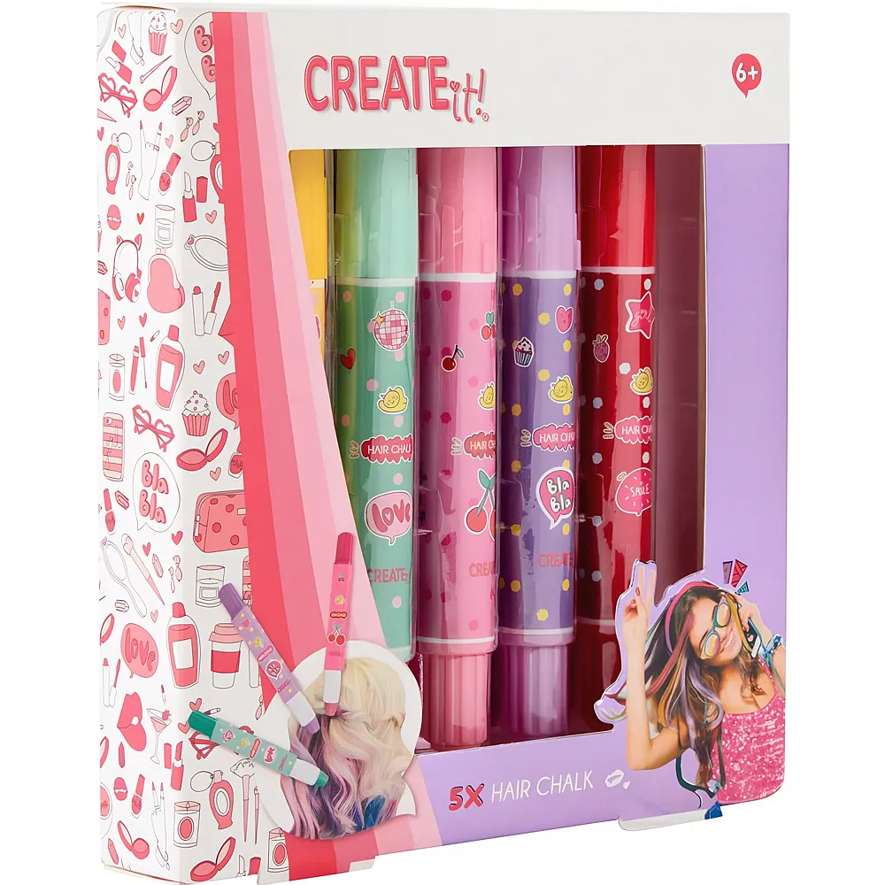 Create It Haarkreide-Set Dis. 5 verschiedene Farben