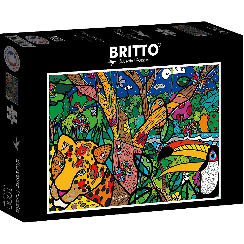 Bluebird Puzzle Romero Britto Amazon 1000Teile