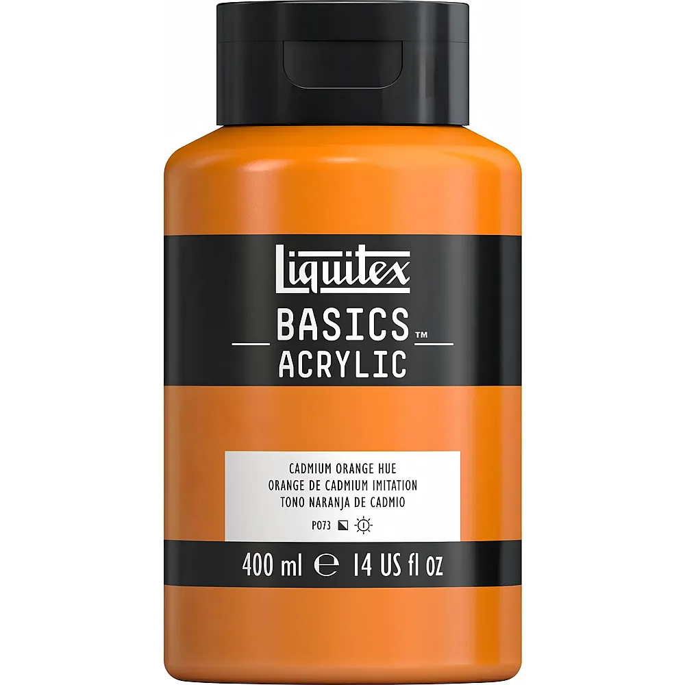 Liquitex Lqx Basics Acrylfarbe 400ml Flasche Kadmiumorange Farbton - Suche