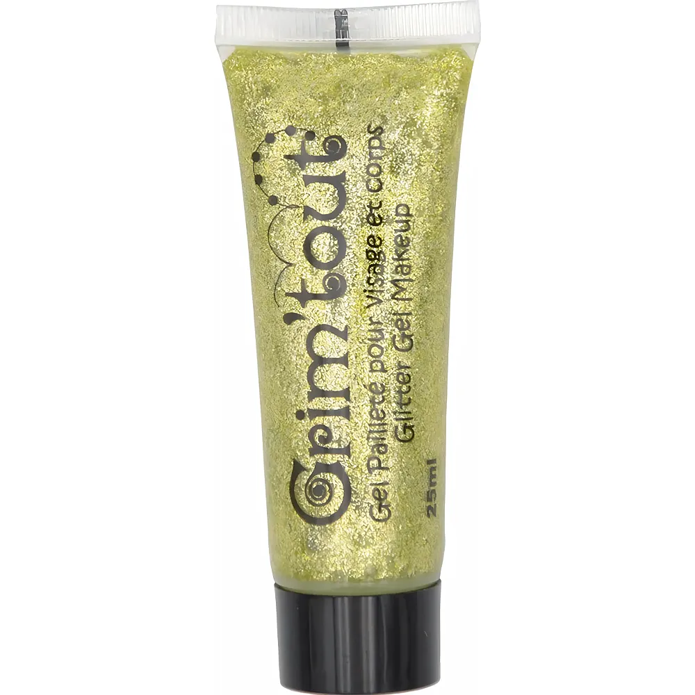 Grim'tout Gel Paillete Visage Tube 25ml OR - Suche