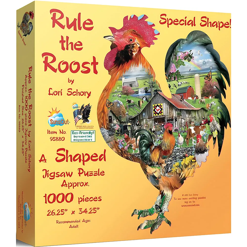 SunsOut Puzzle Lori Schory Rule the Roost - 1000 Teile