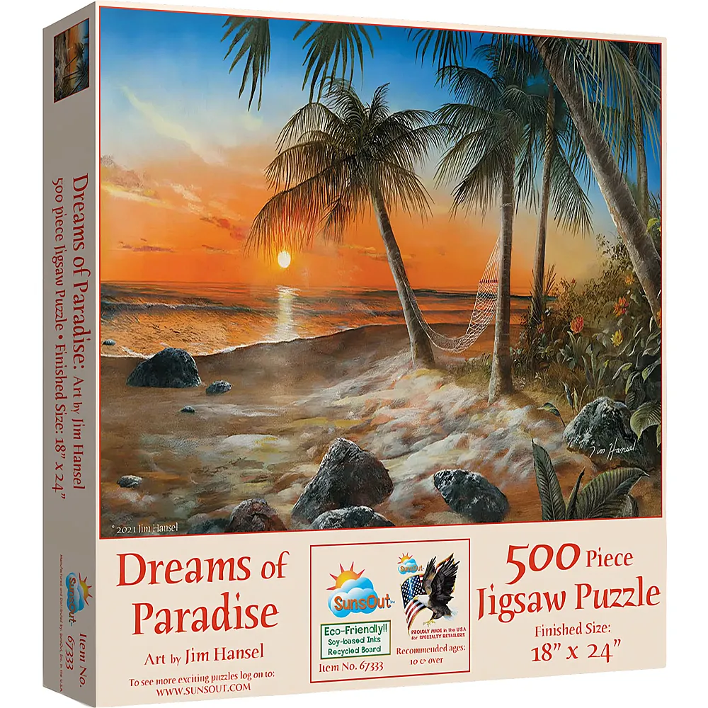 SunsOut Puzzle Jim Hansel Dreams of Paradise - 500 Teile