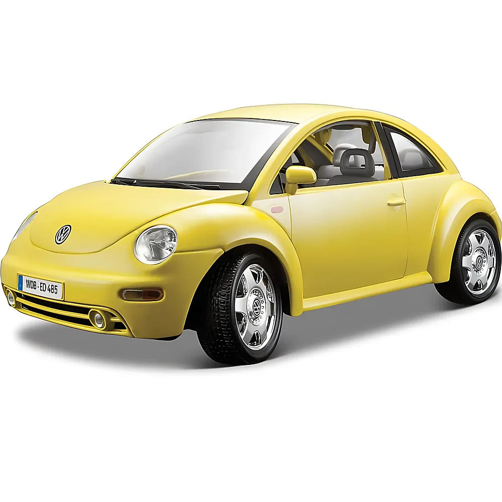 Bburago 1:18 VW New Beetle 1998 Gelb | Die-Cast Modelle