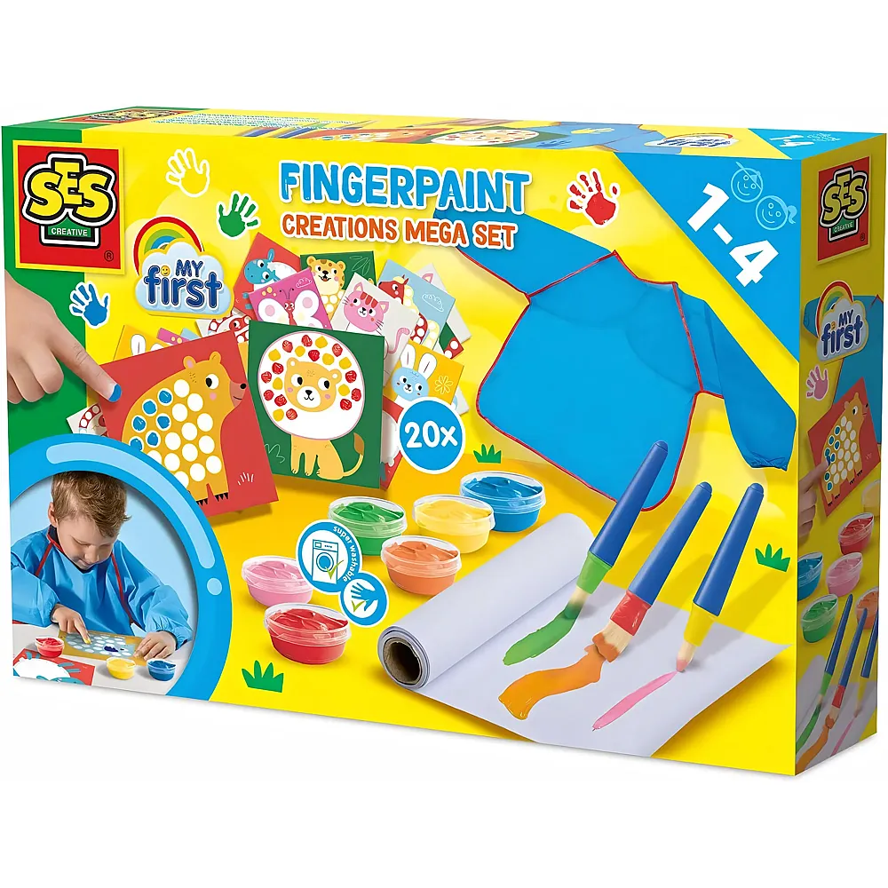 meinspielzeug � SES My First Fingerfarben-Kreationen Mega-Set | Malsets