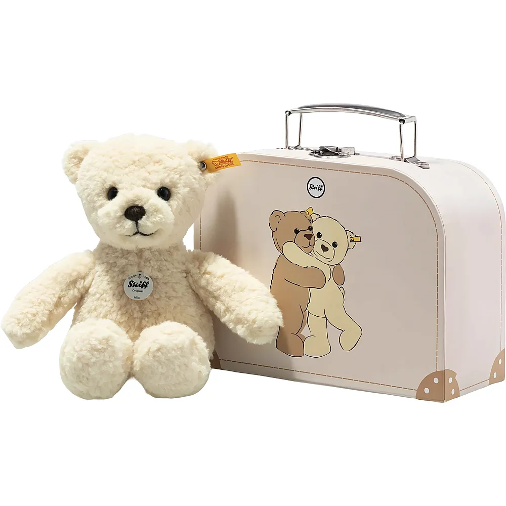 Steiff Mila Teddyb�r im Koffer - 21 cm | B�ren Pl�sch