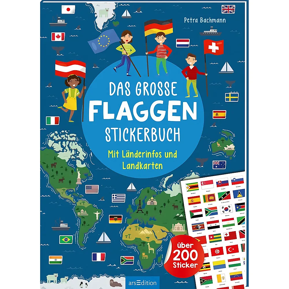 ars Edition Das grosse Flaggen-Stickerbuch