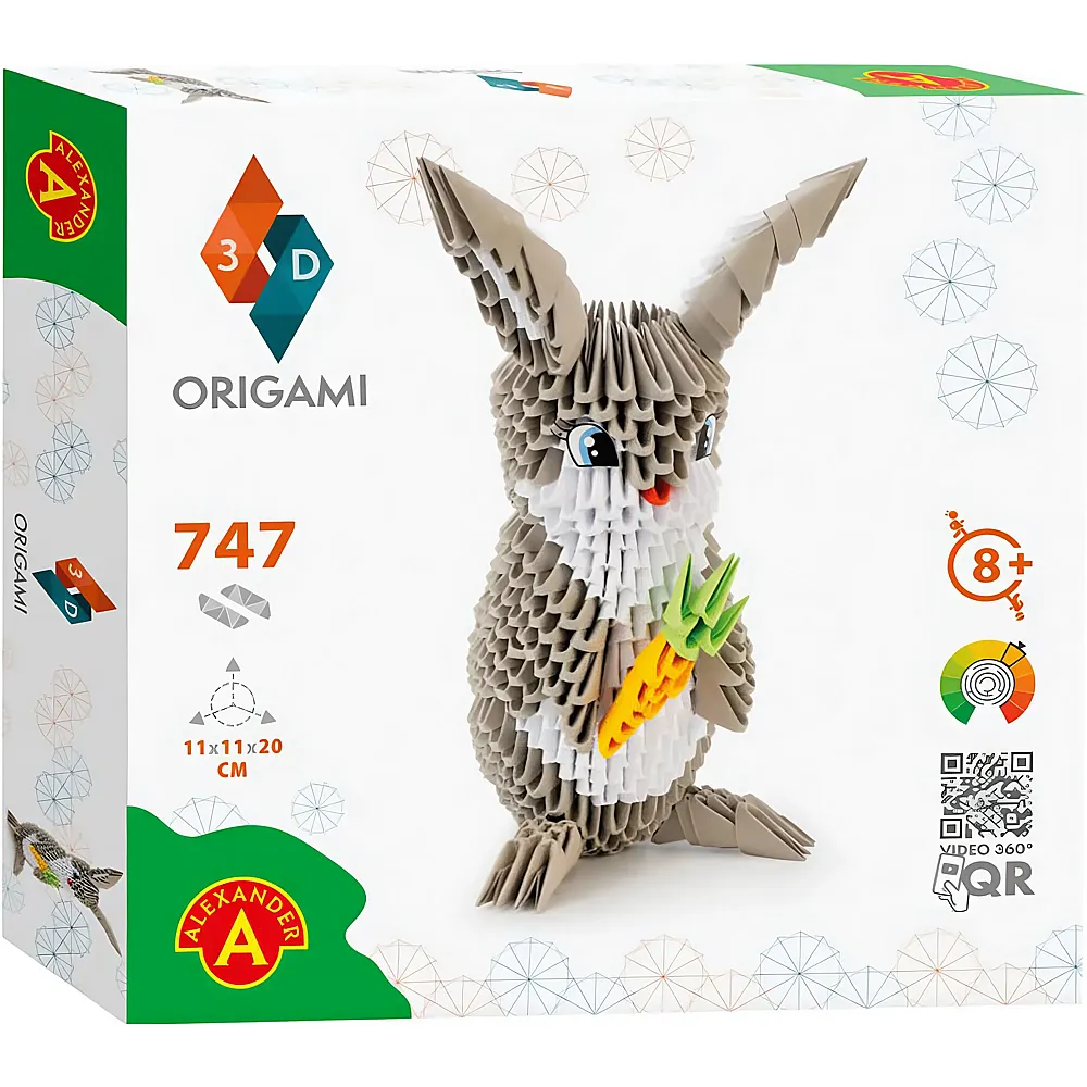 Alexander Origami 3D - Hase, 747 Teile.