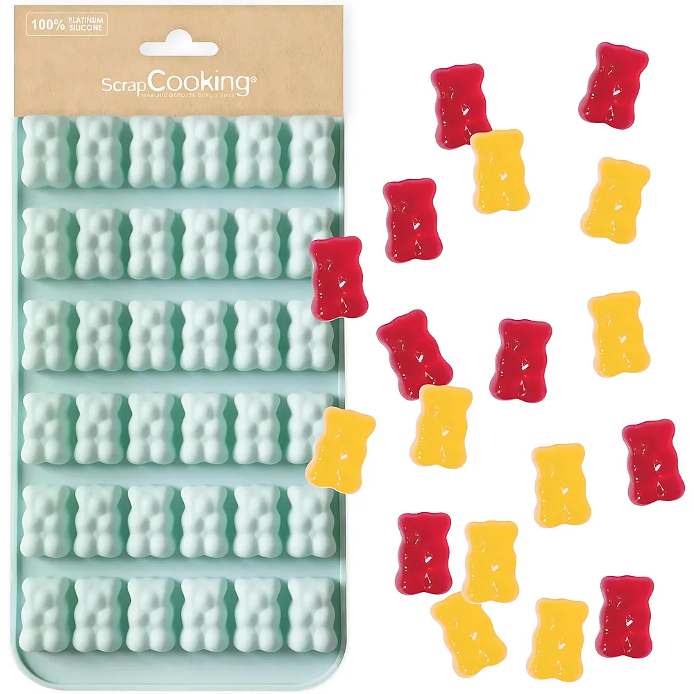 ScrapCooking Silikonform Kleine B�ren | Backen & Dekorieren