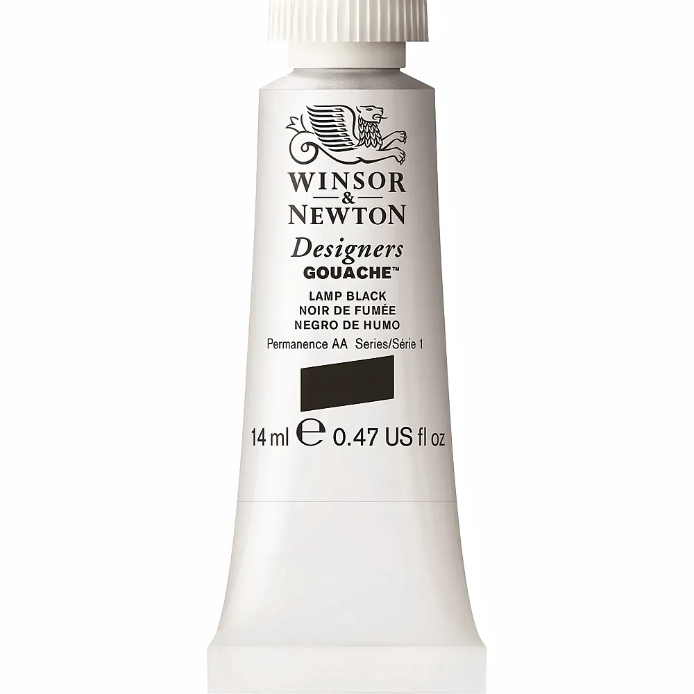 meinspielzeug - Winsor & Newton W&n Designers Gouache 14ml Tube Lampenschwarz