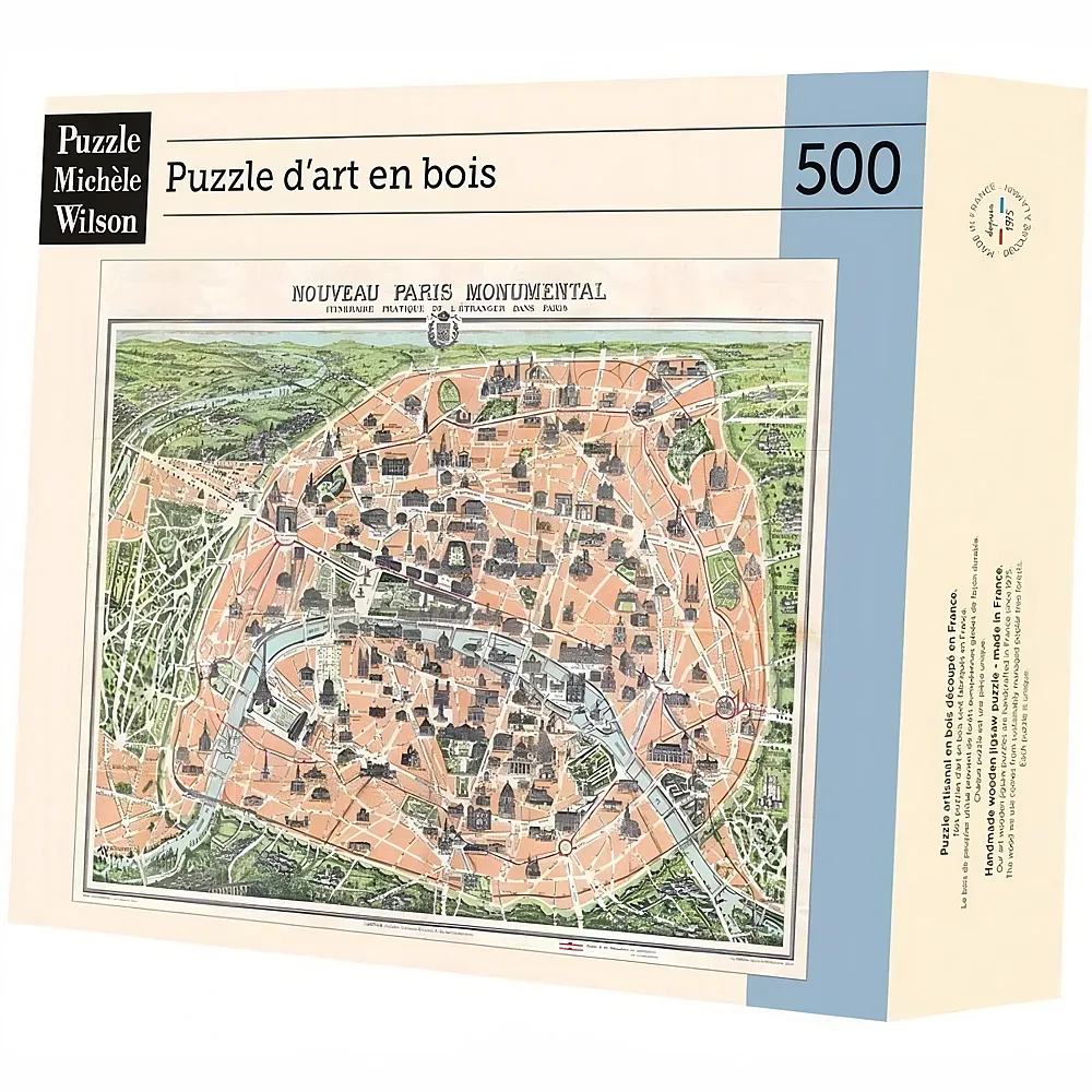 Puzzle Mich�le Wilson Stadtplan von Paris 500Teile