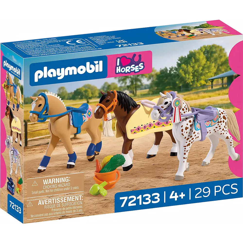 PLAYMOBIL I Love Horses Drei Sammelpferde 72133