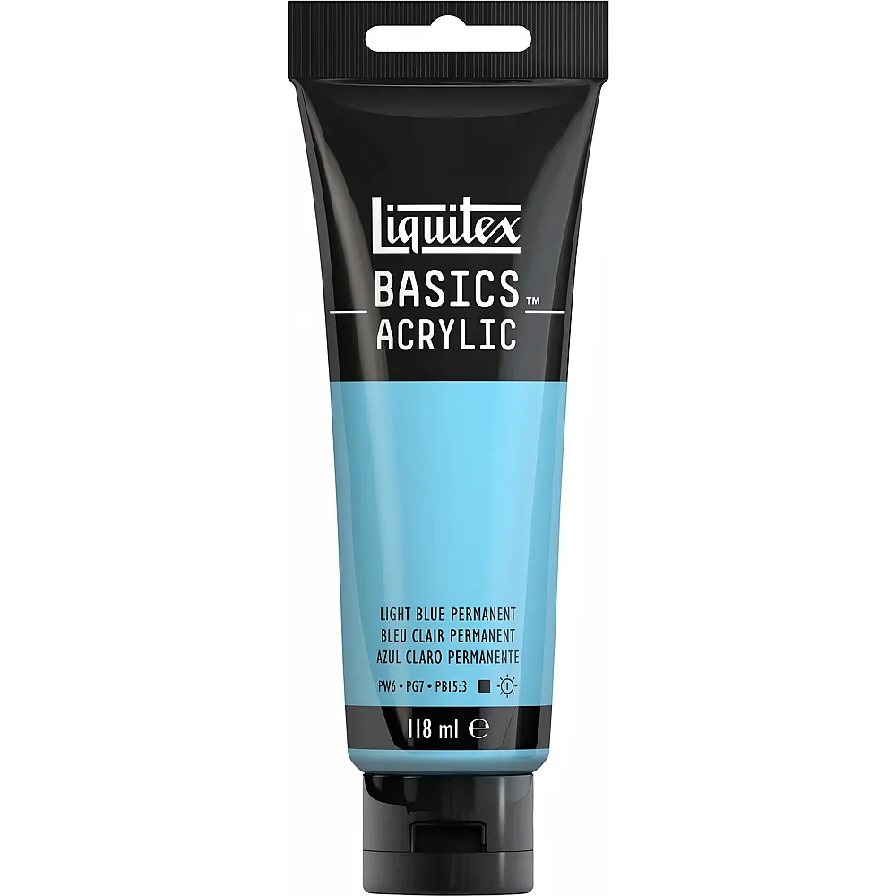 Liquitex Lqx Basics Acrylfarbe 118ml Tube Hellblau Permanent - Suche