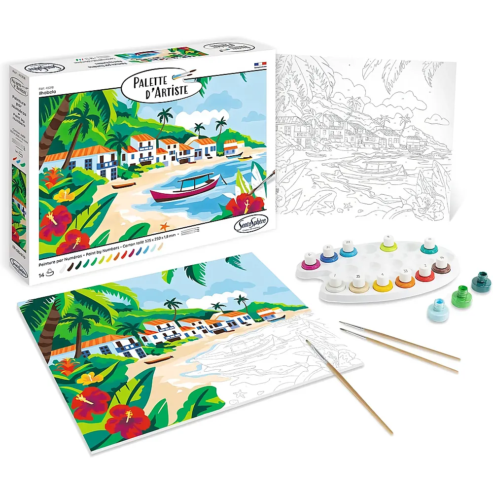 meinspielzeug - Sentosphere Palette d'Artiste MNZ Ilhabela | Malen nach Zahlen